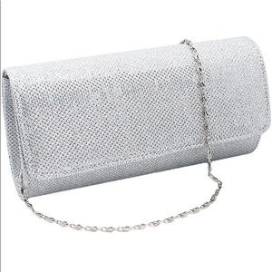 Flap Dazzling Small Clutch Bag Evening Bag With Detachable Chain